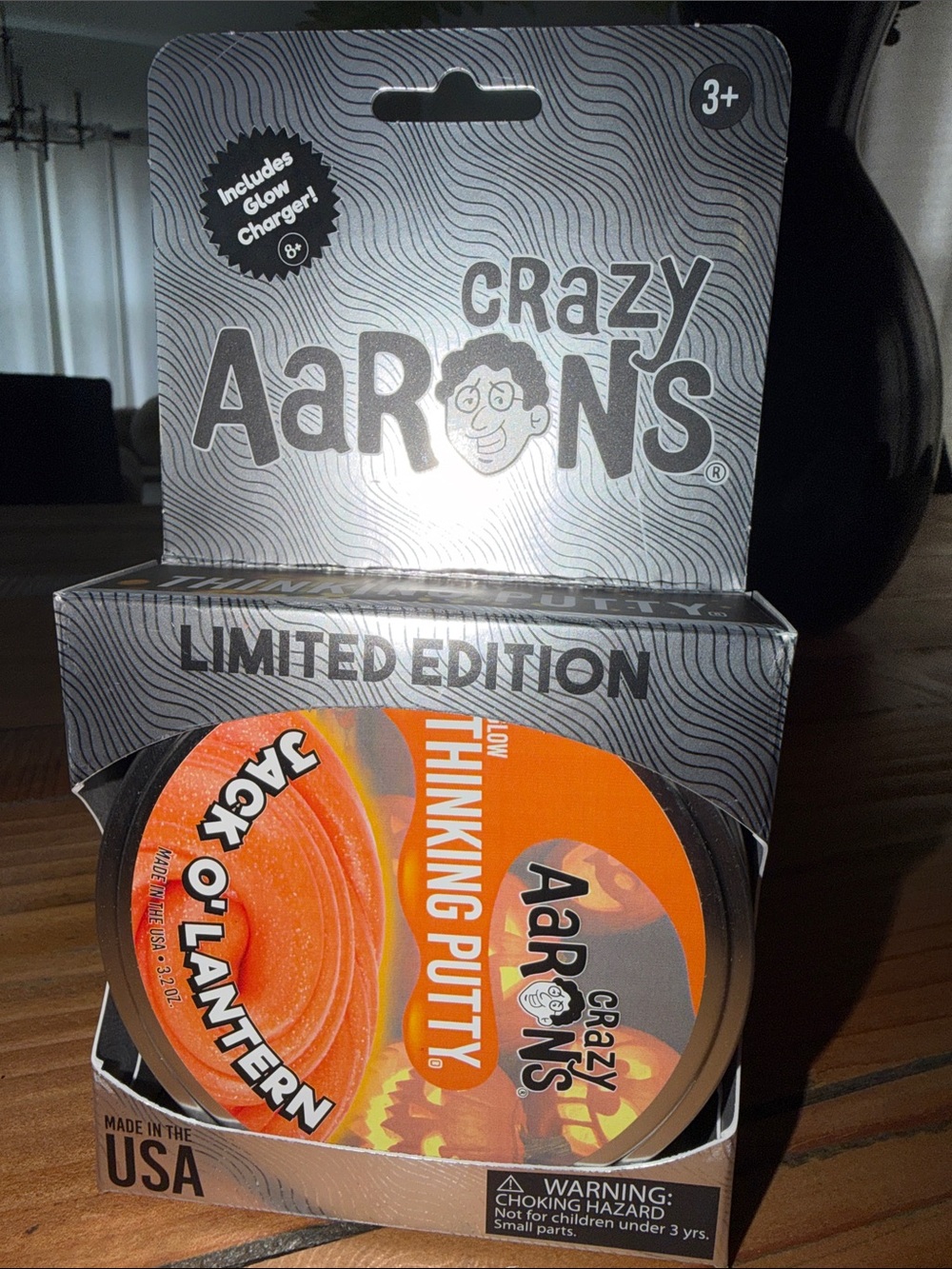 Crazy Aarons Orange Jack-O'-Lantern Thinking Putty - Limited Edition Holiday